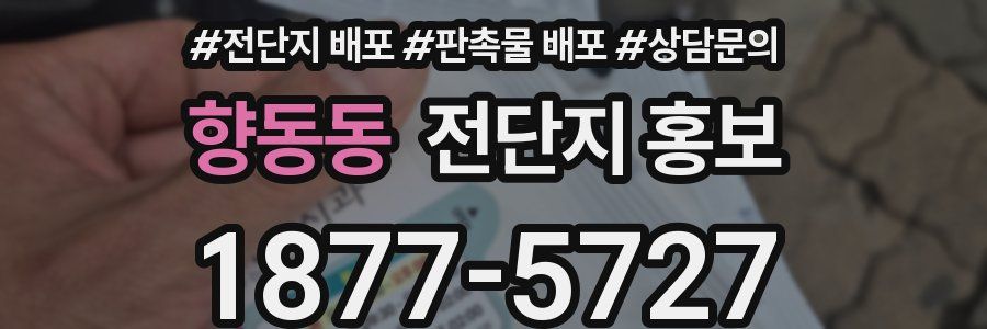 향동동 전단지 홍보