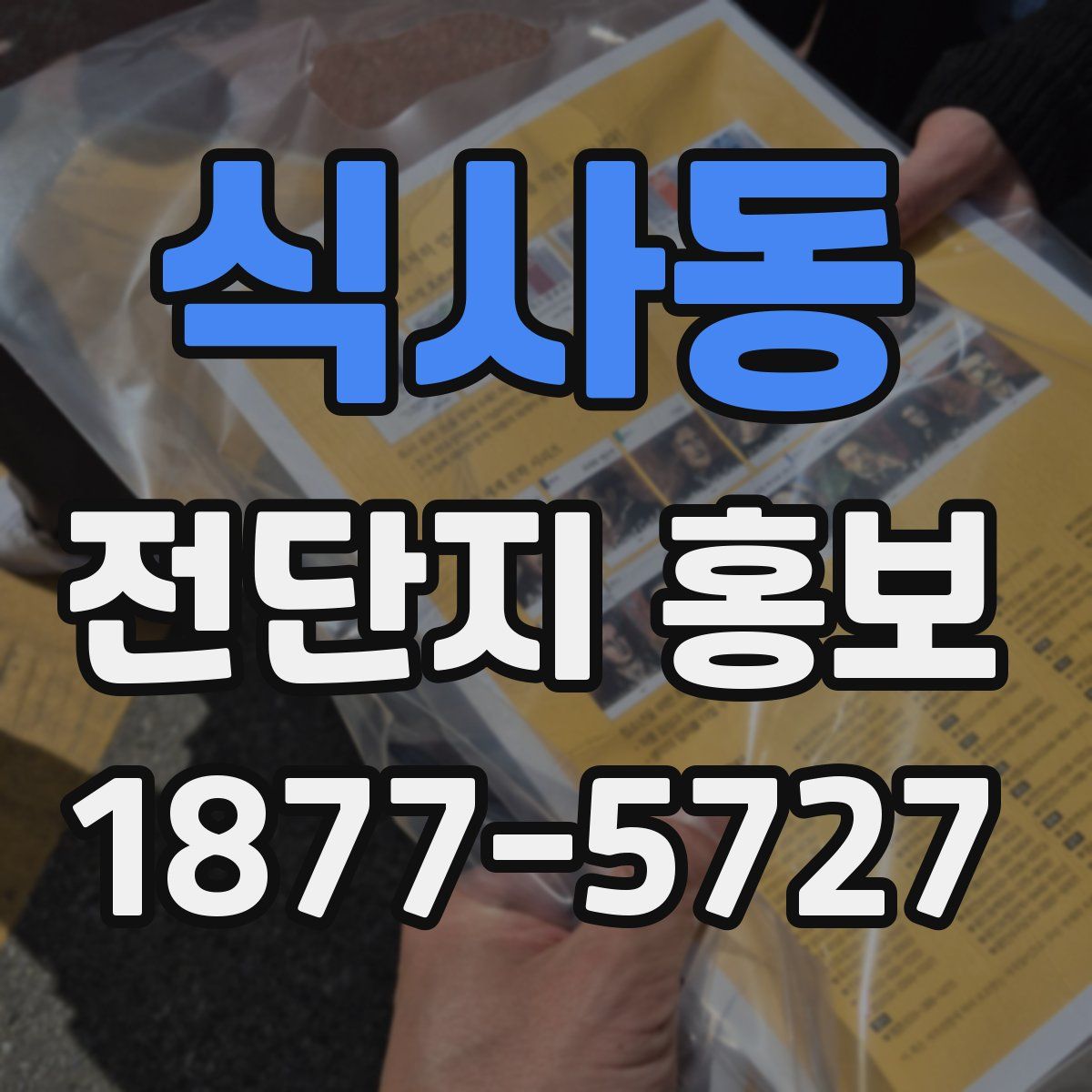 식사동 전단지 홍보