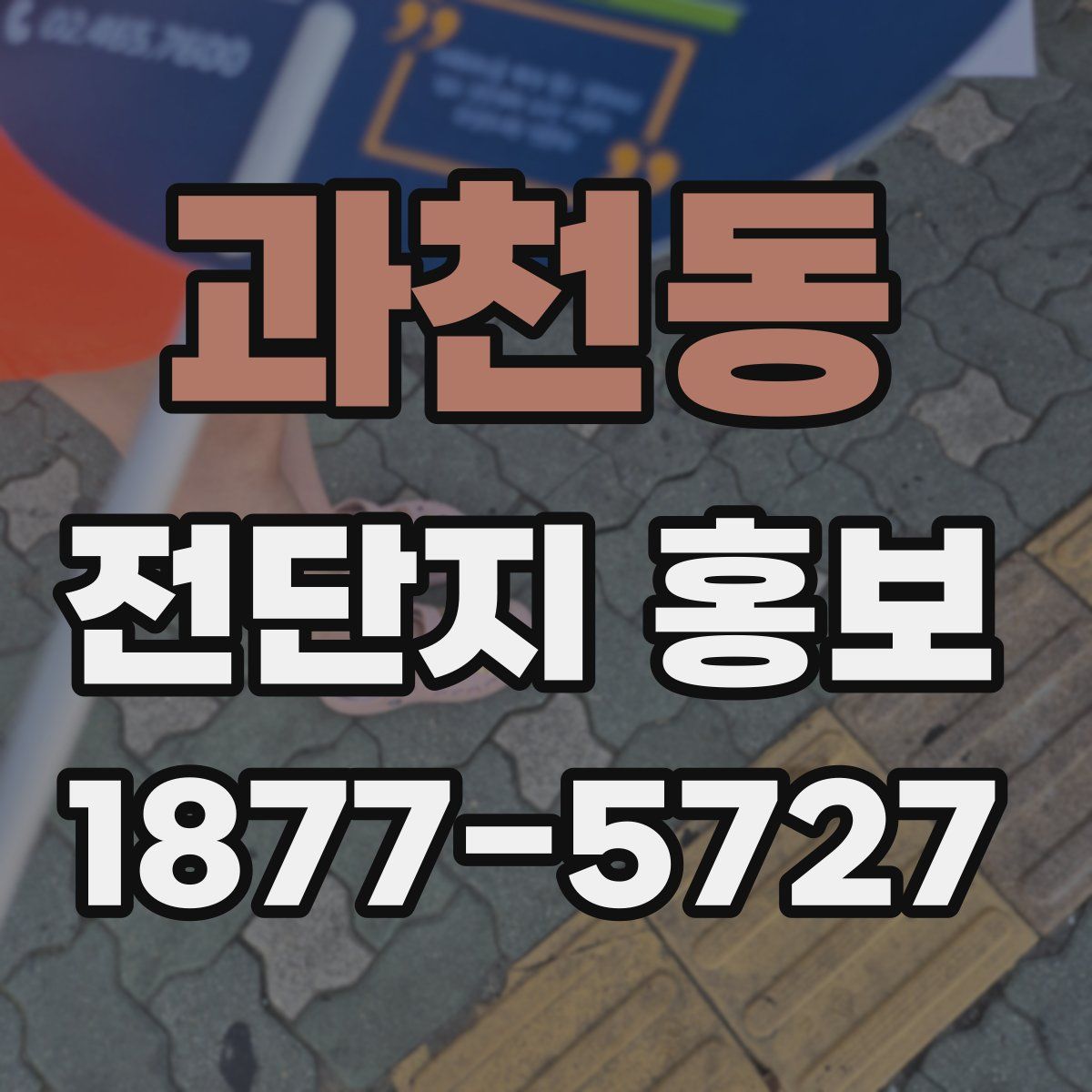 과천동 전단지 홍보