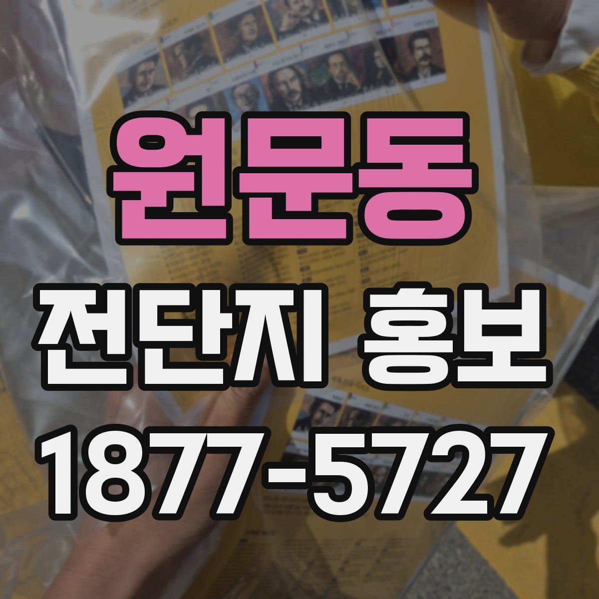 원문동 전단지 홍보