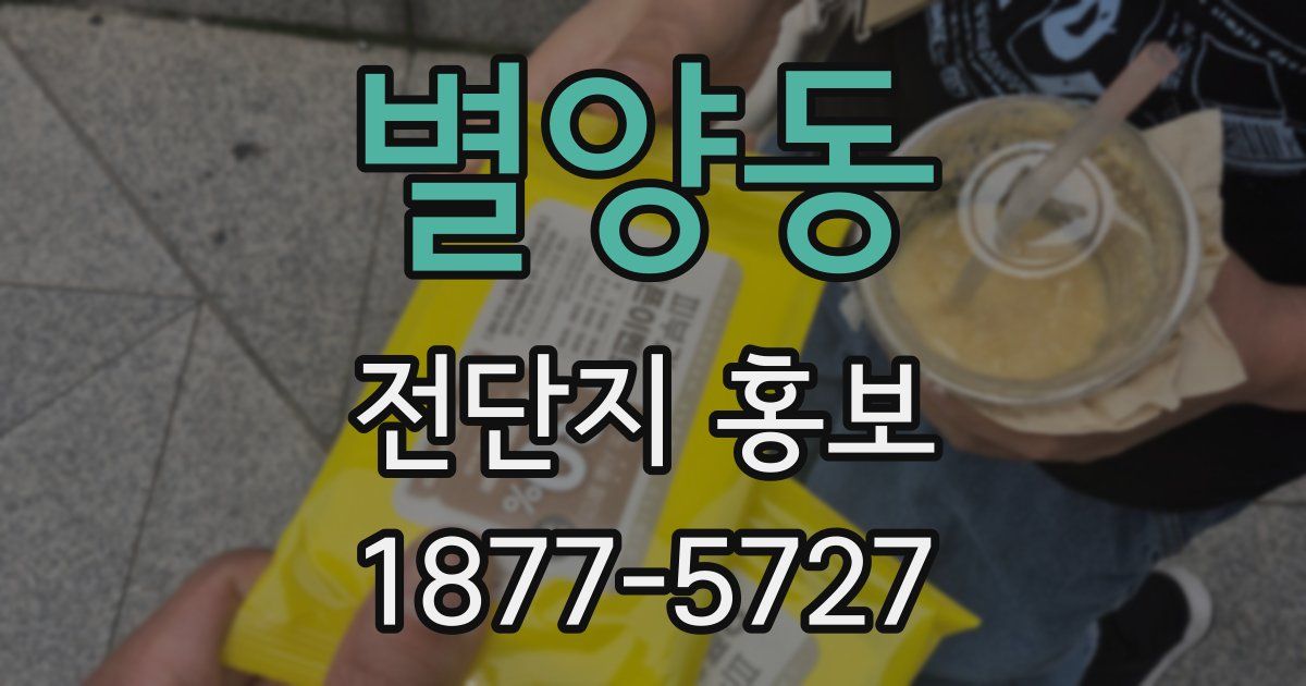 별양동 전단지 홍보