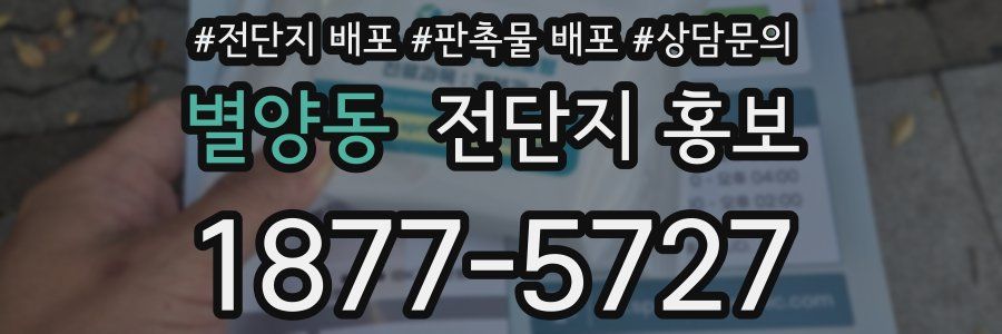 별양동 전단지 홍보
