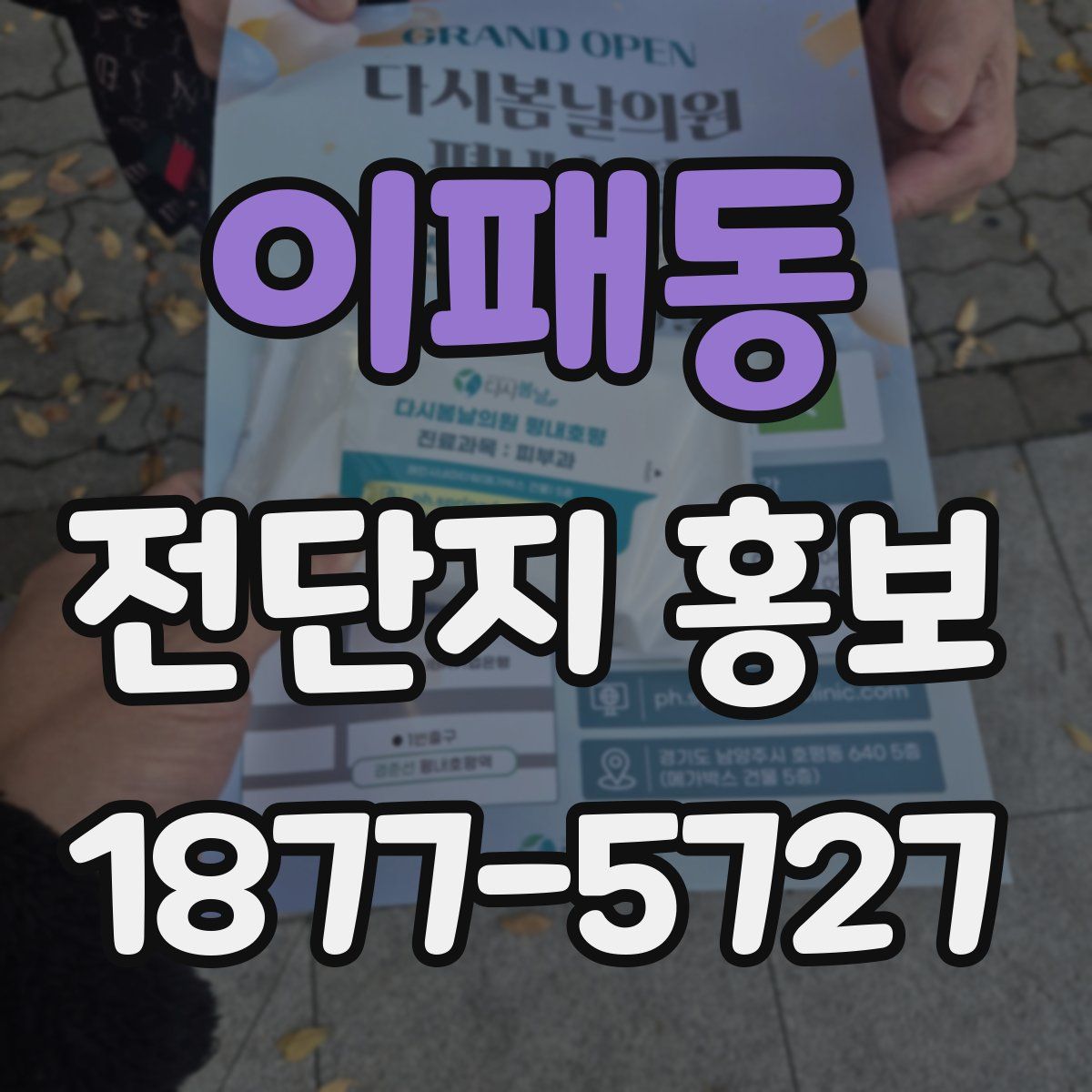 이패동 전단지 홍보