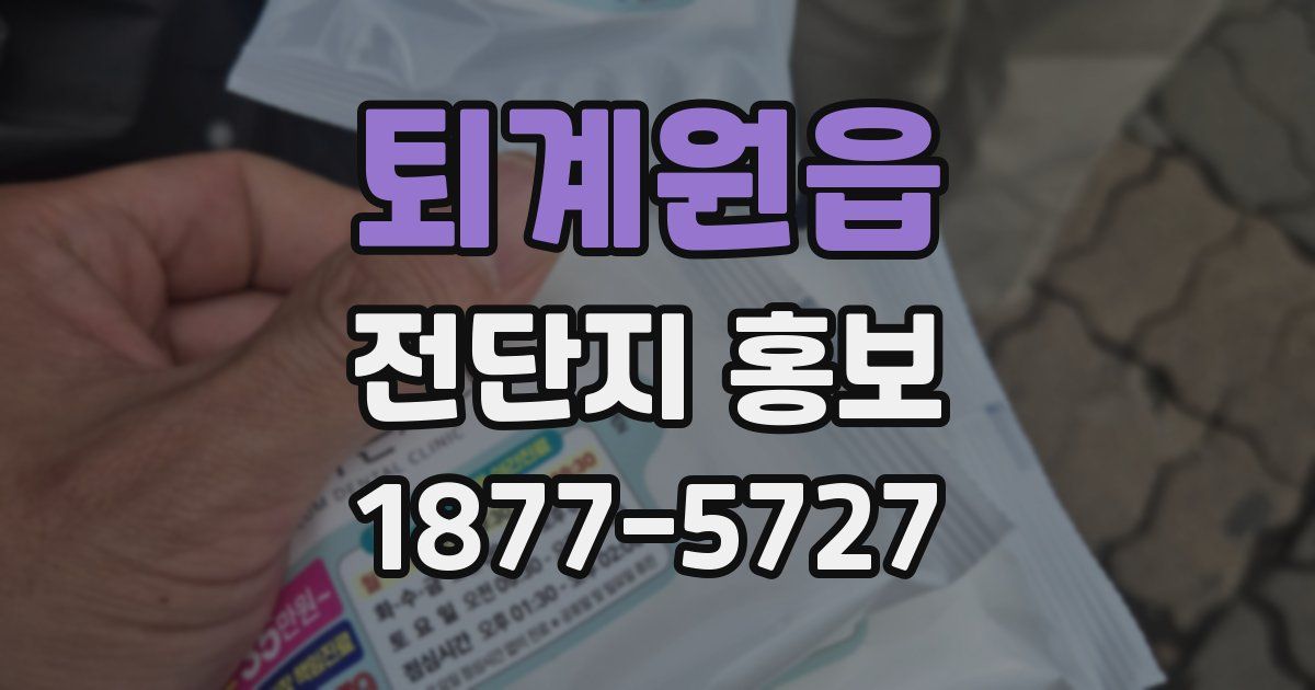 퇴계원읍 전단지 홍보