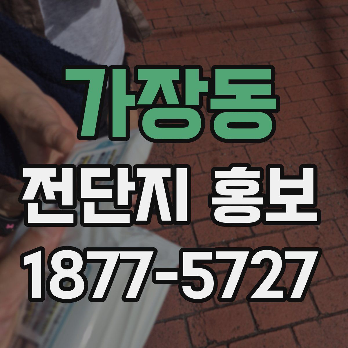 가장동 전단지 홍보