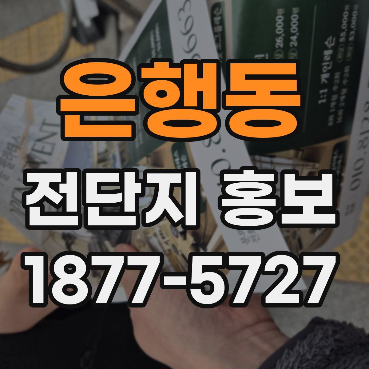 은행동 전단지 홍보