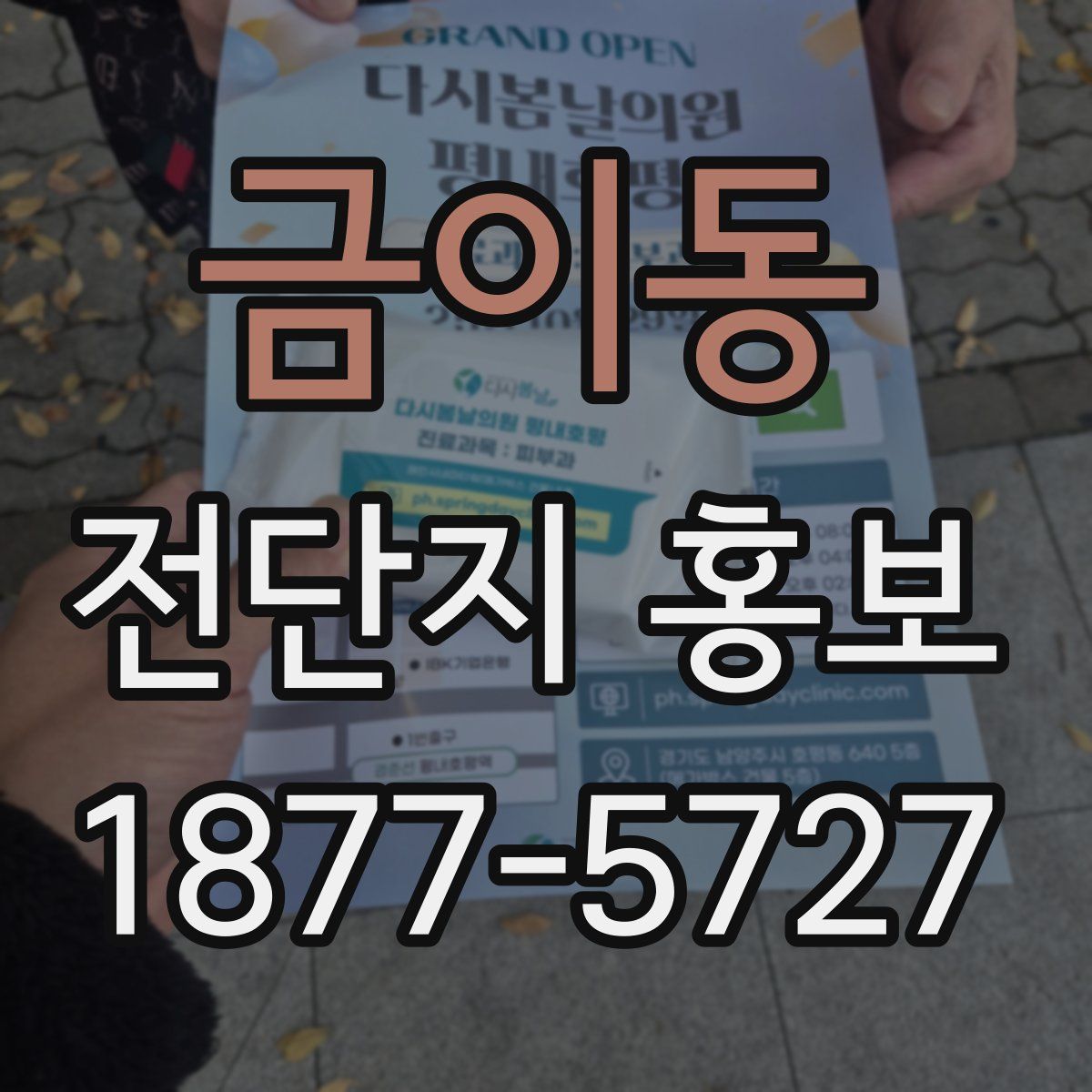 금이동 전단지 홍보