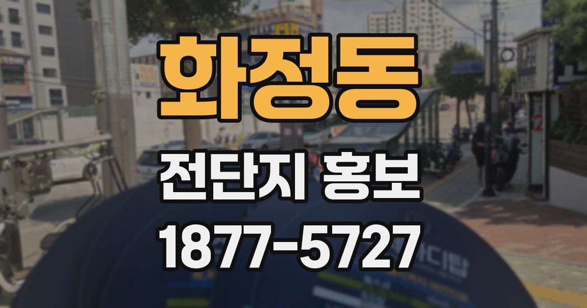 화정동 전단지 홍보