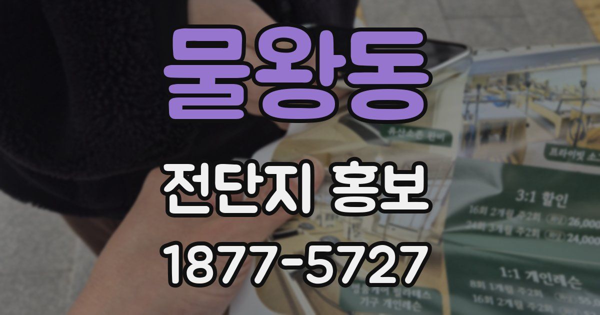물왕동 전단지 홍보