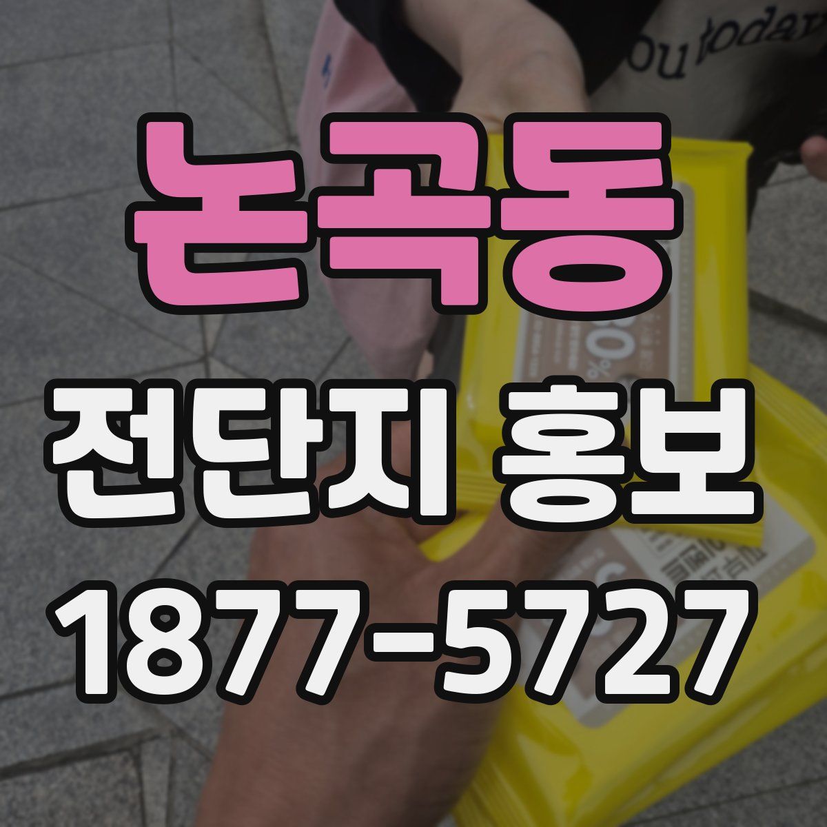 논곡동 전단지 홍보