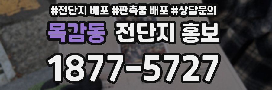 목감동 전단지 홍보