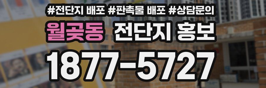 월곶동 전단지 홍보