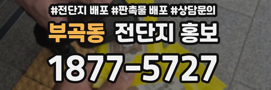 부곡동 전단지 홍보