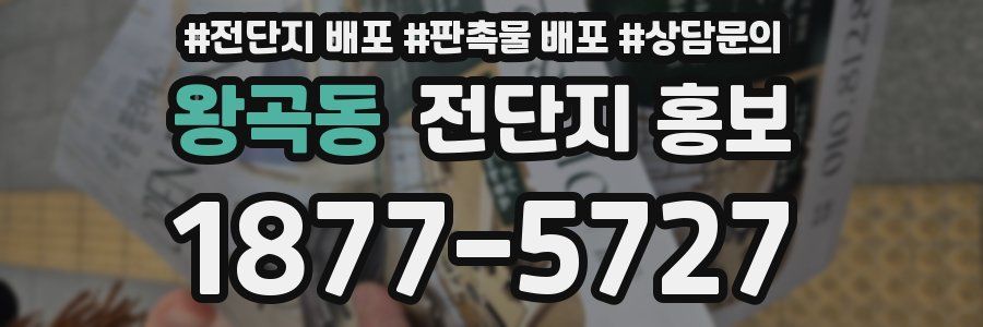 왕곡동 전단지 홍보
