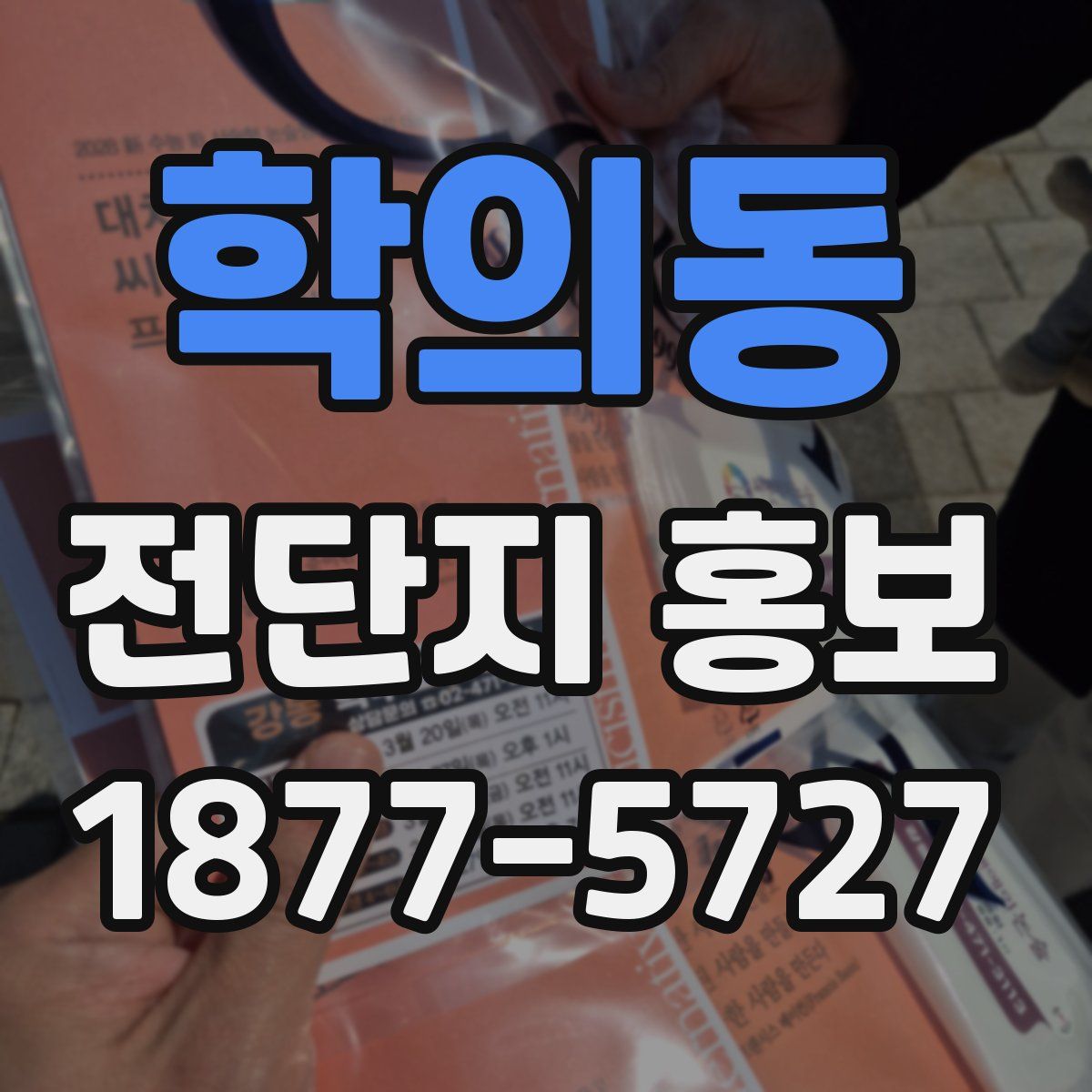 학의동 전단지 홍보