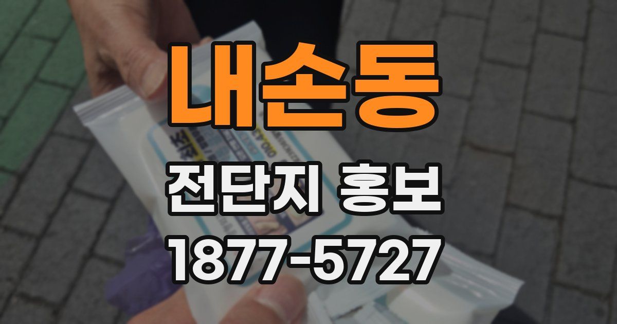 내손동 전단지 홍보
