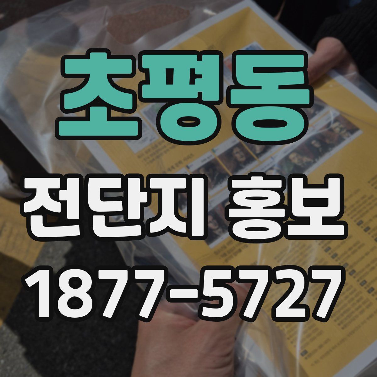 초평동 전단지 홍보