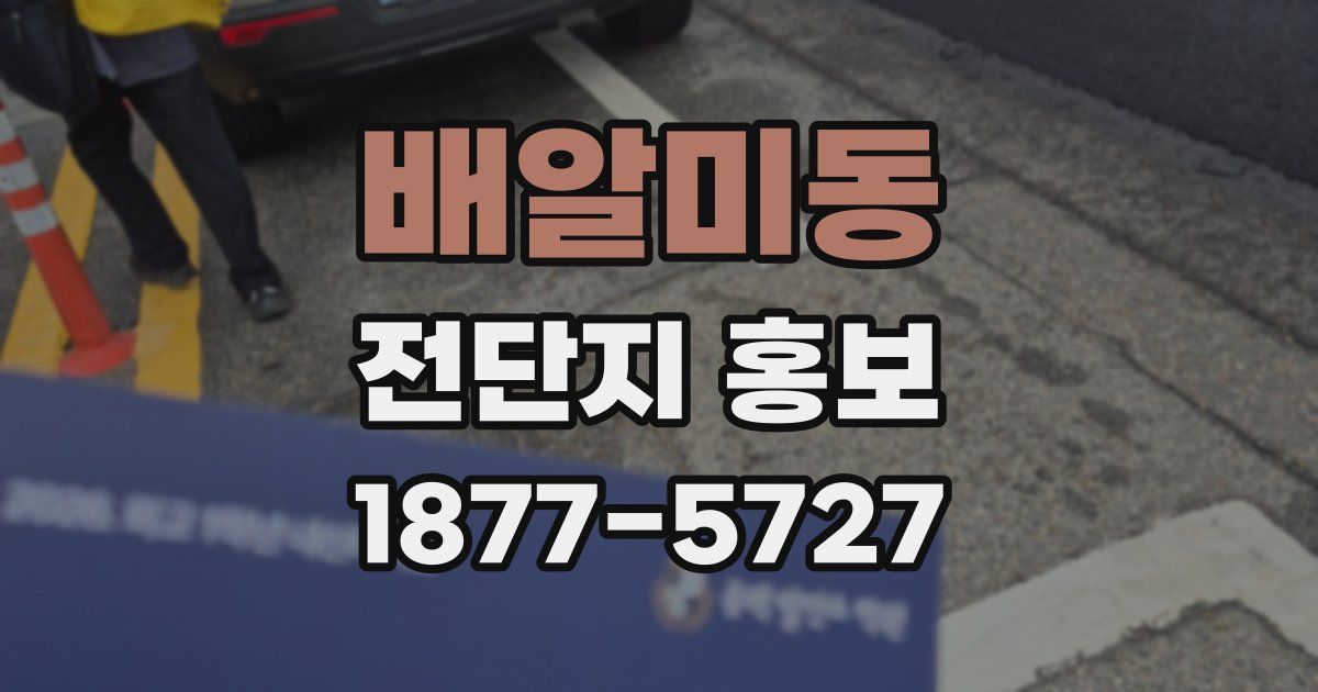 배알미동 전단지 홍보