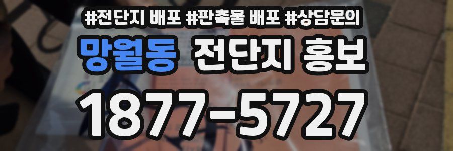 망월동 전단지 홍보