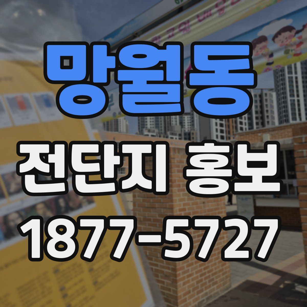 망월동 전단지 홍보