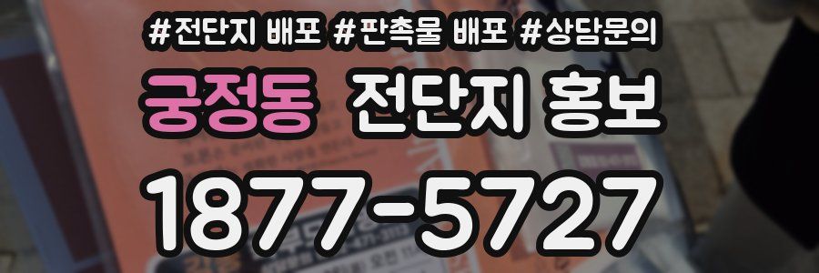 궁정동 전단지 홍보