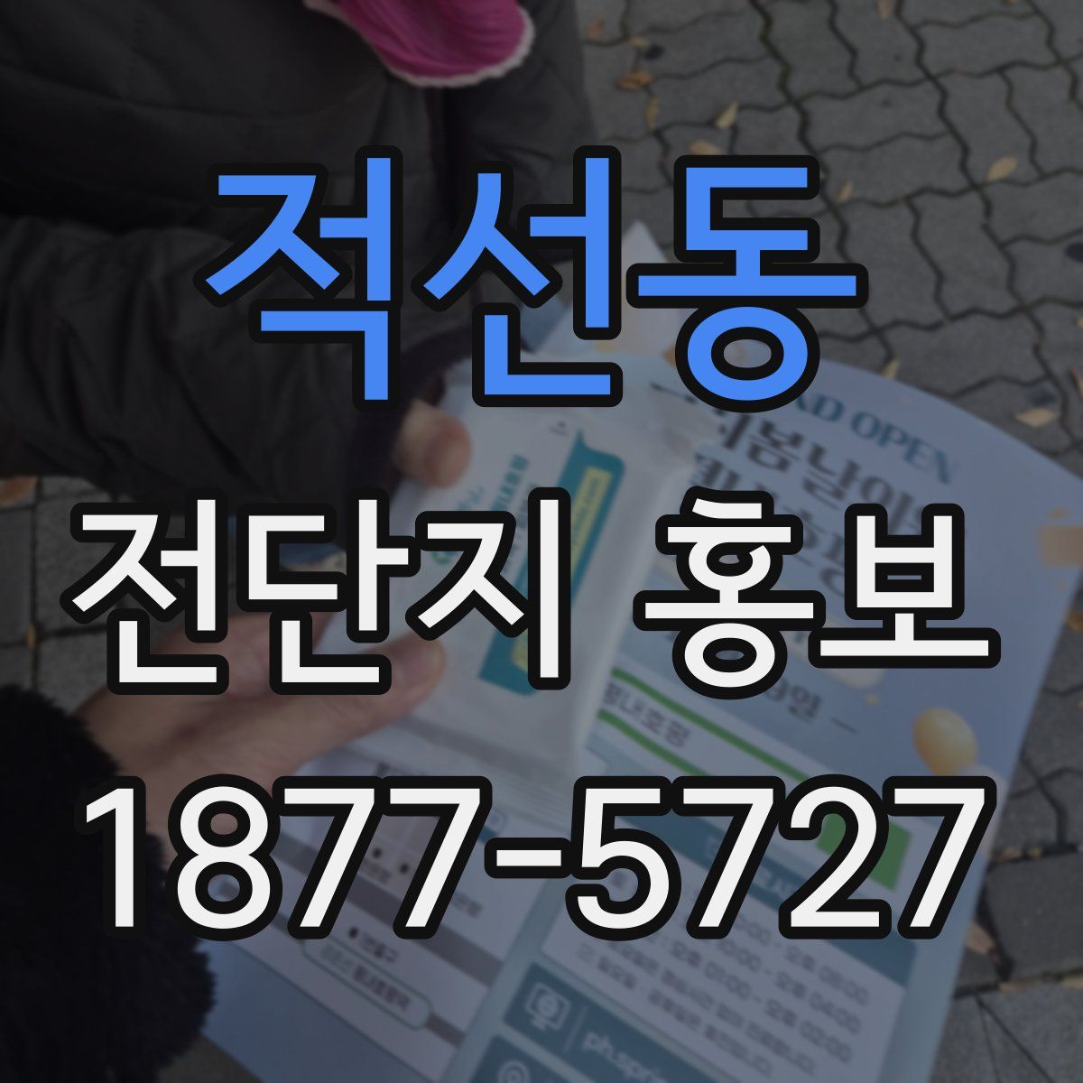 적선동 전단지 홍보