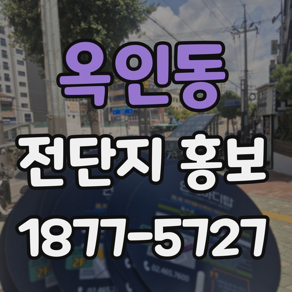 옥인동 전단지 홍보