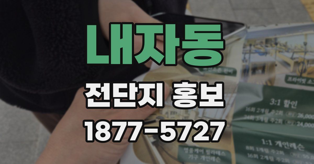 내자동 전단지 홍보