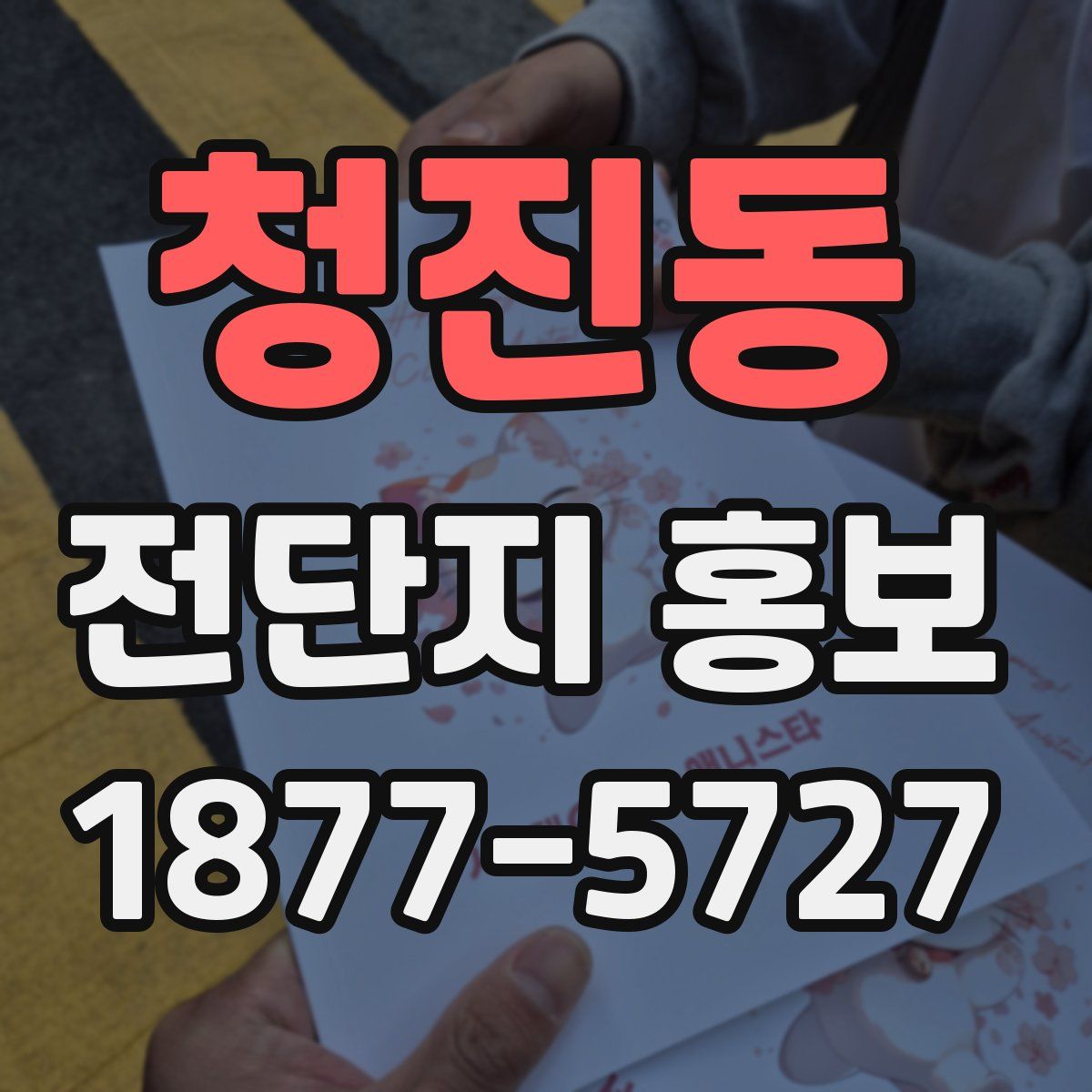 청진동 전단지 홍보