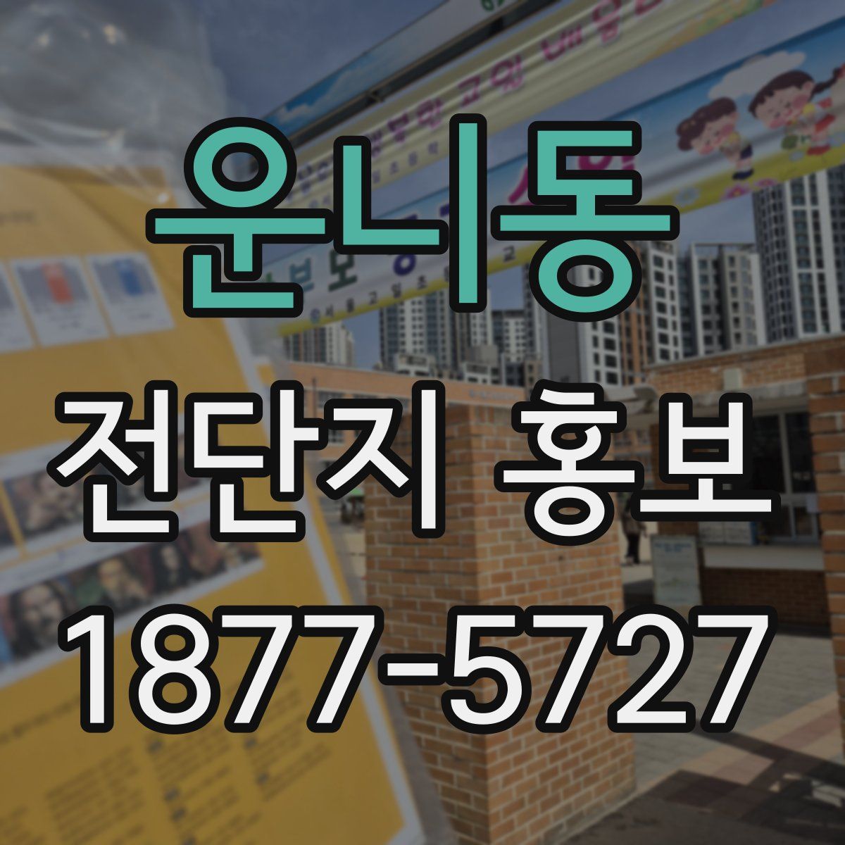 운니동 전단지 홍보