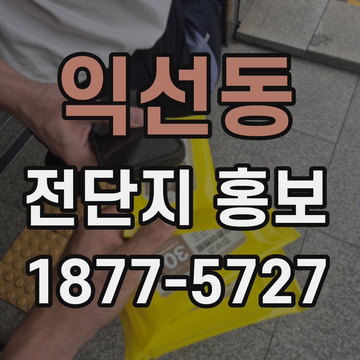 익선동 전단지 홍보
