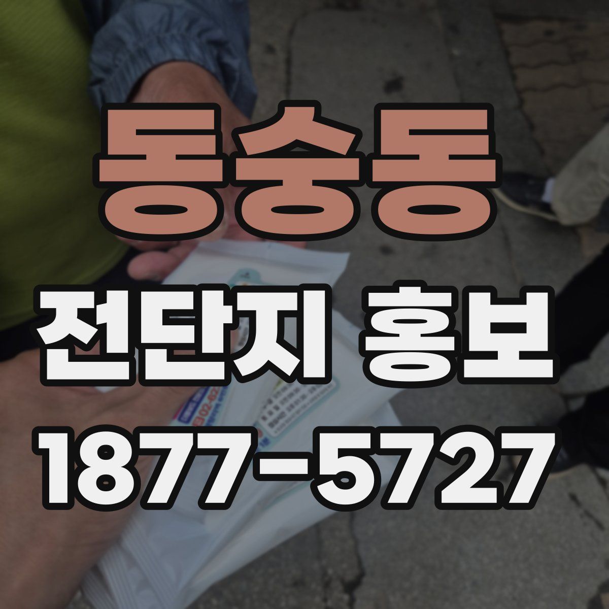동숭동 전단지 홍보