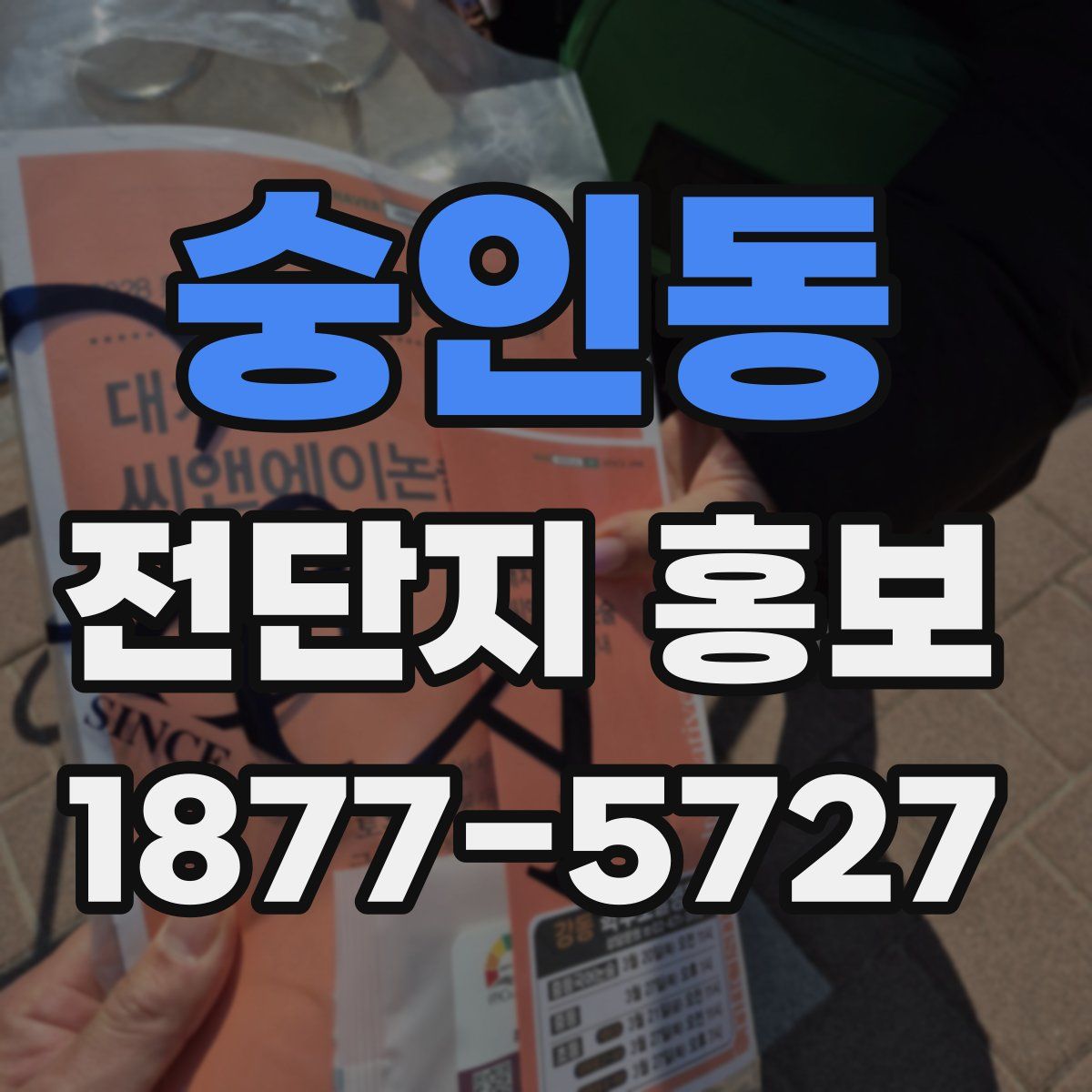 숭인동 전단지 홍보