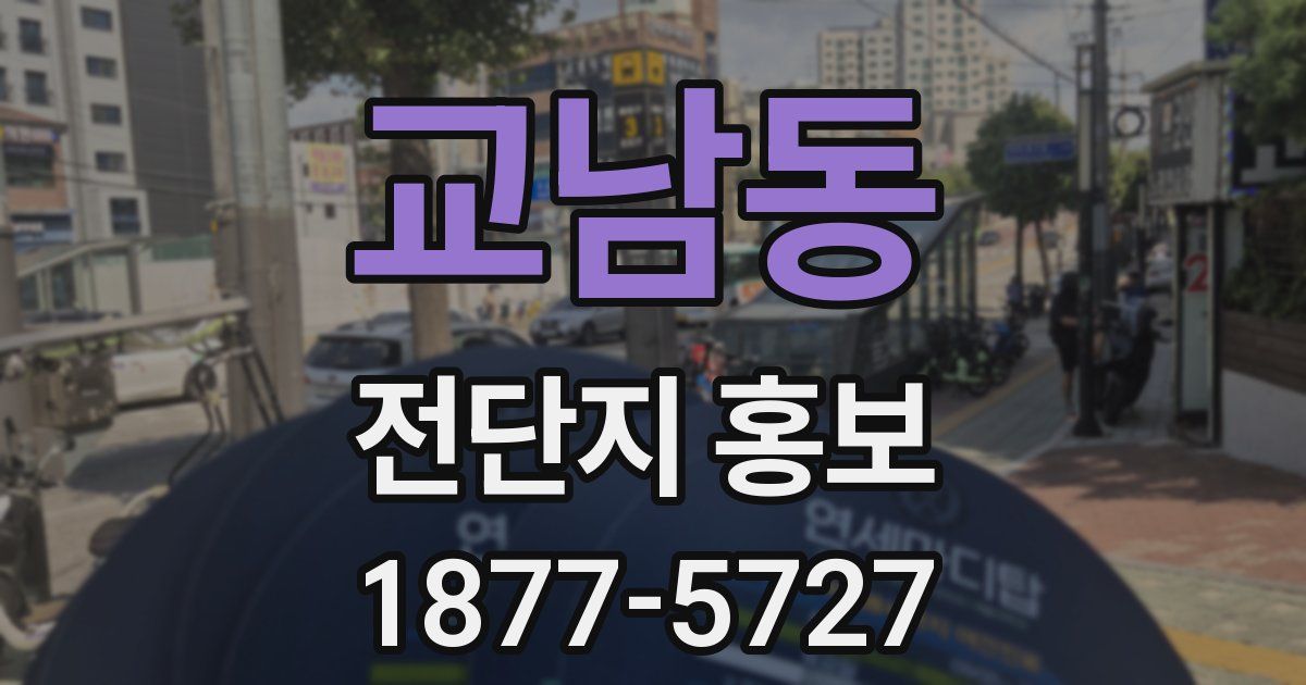 교남동 전단지 홍보