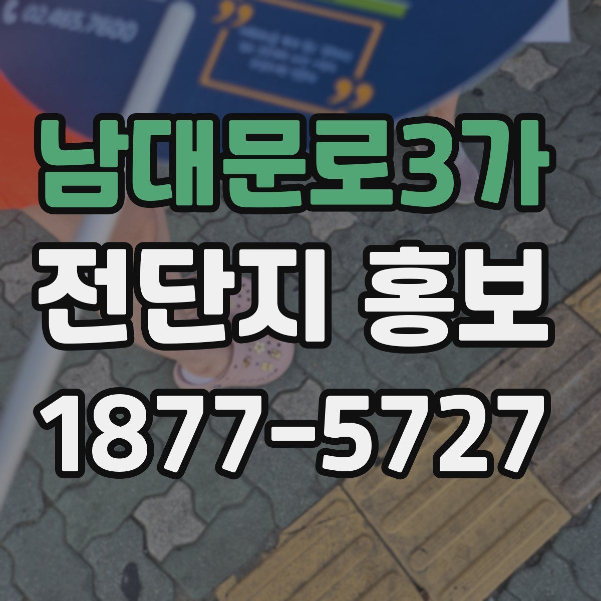 남대문로3가 전단지 홍보