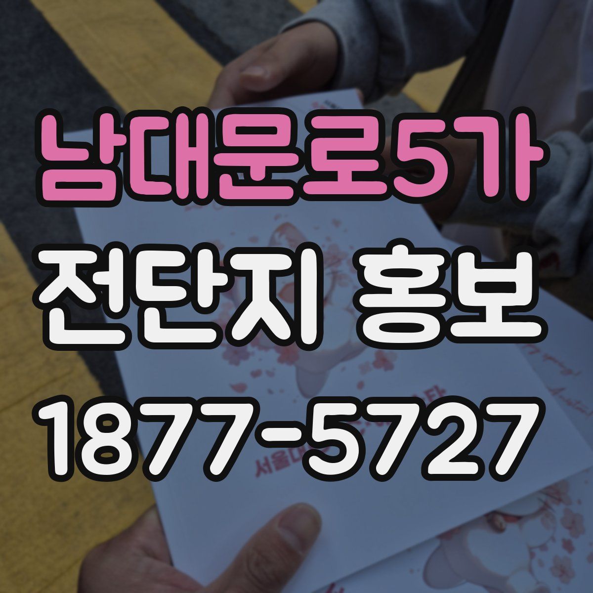남대문로5가 전단지 홍보