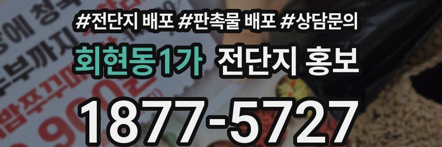 회현동1가 전단지 홍보