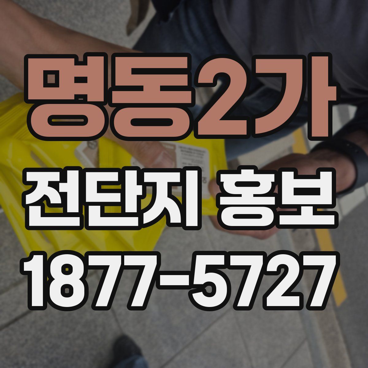 명동2가 전단지 홍보