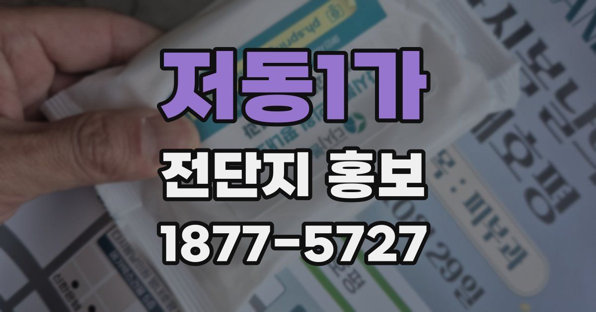 저동1가 전단지 홍보