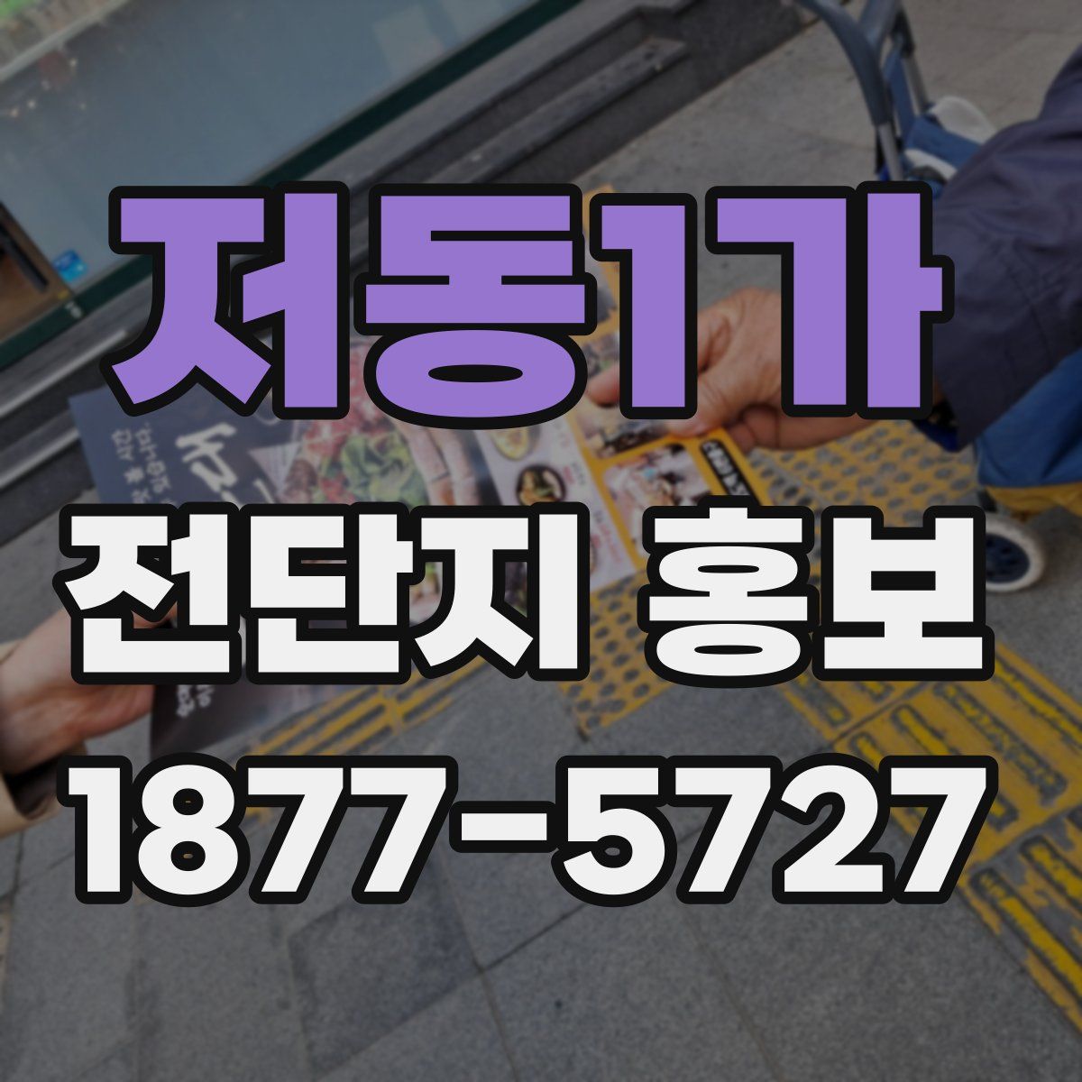 저동1가 전단지 홍보