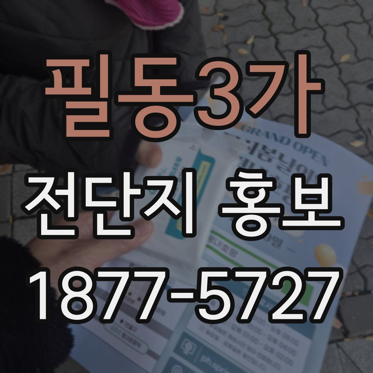 필동3가 전단지 홍보