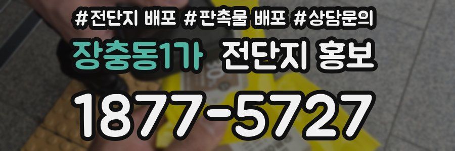 장충동1가 전단지 홍보