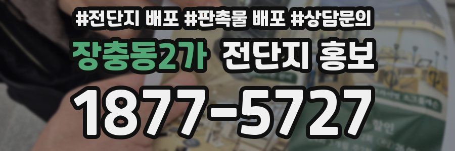 장충동2가 전단지 홍보