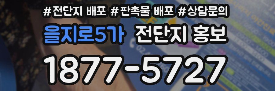 을지로5가 전단지 홍보