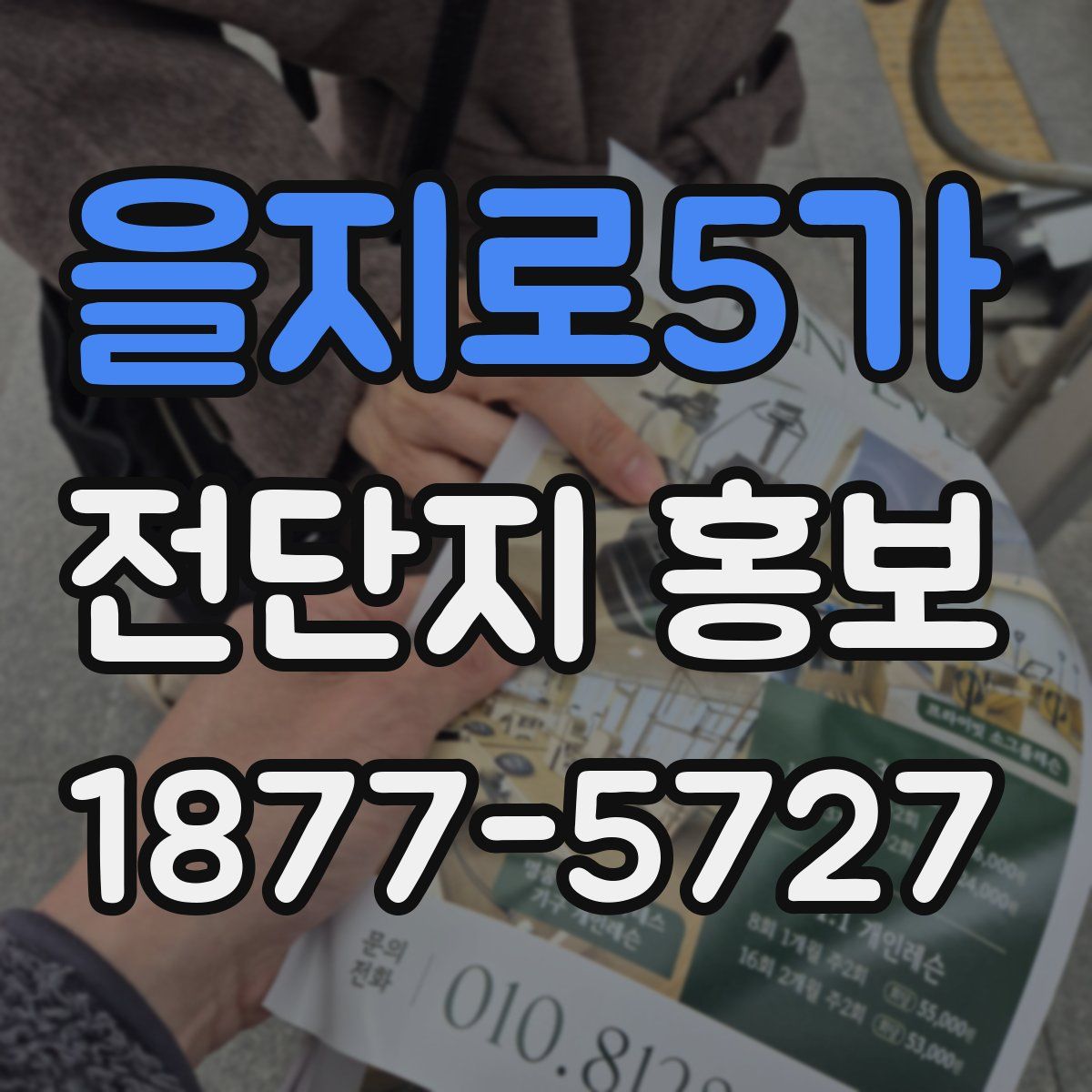 을지로5가 전단지 홍보