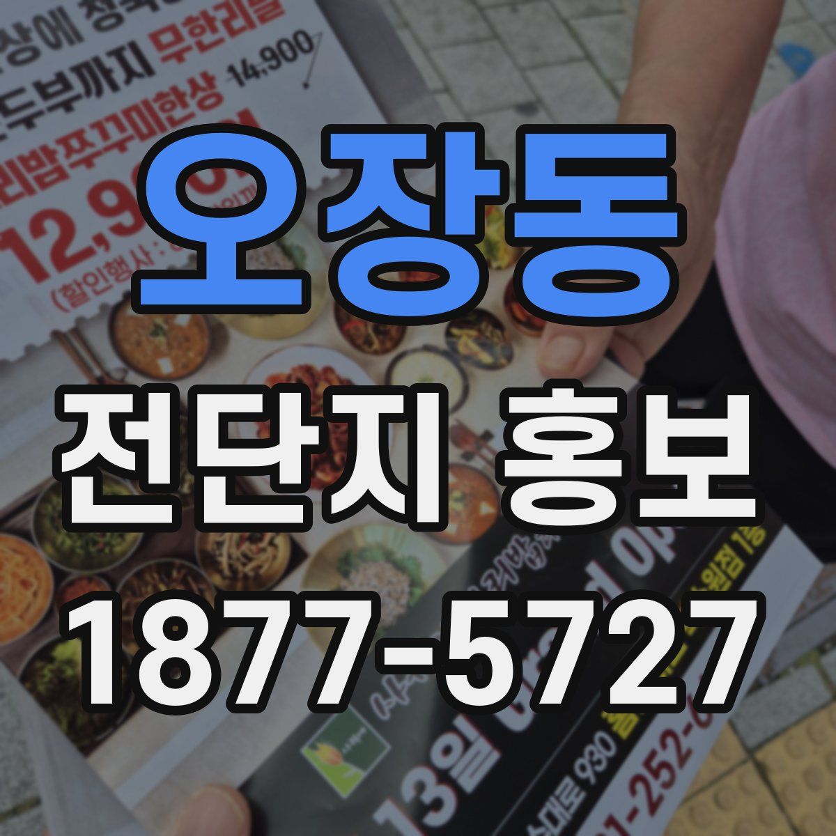 오장동 전단지 홍보
