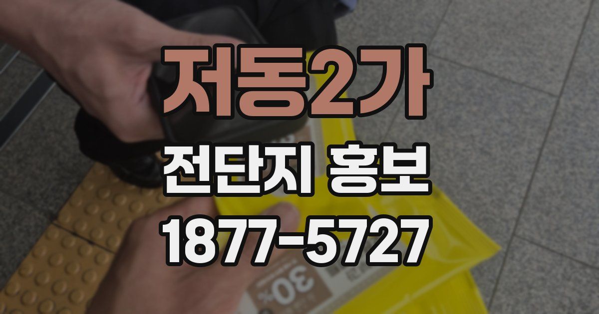 저동2가 전단지 홍보