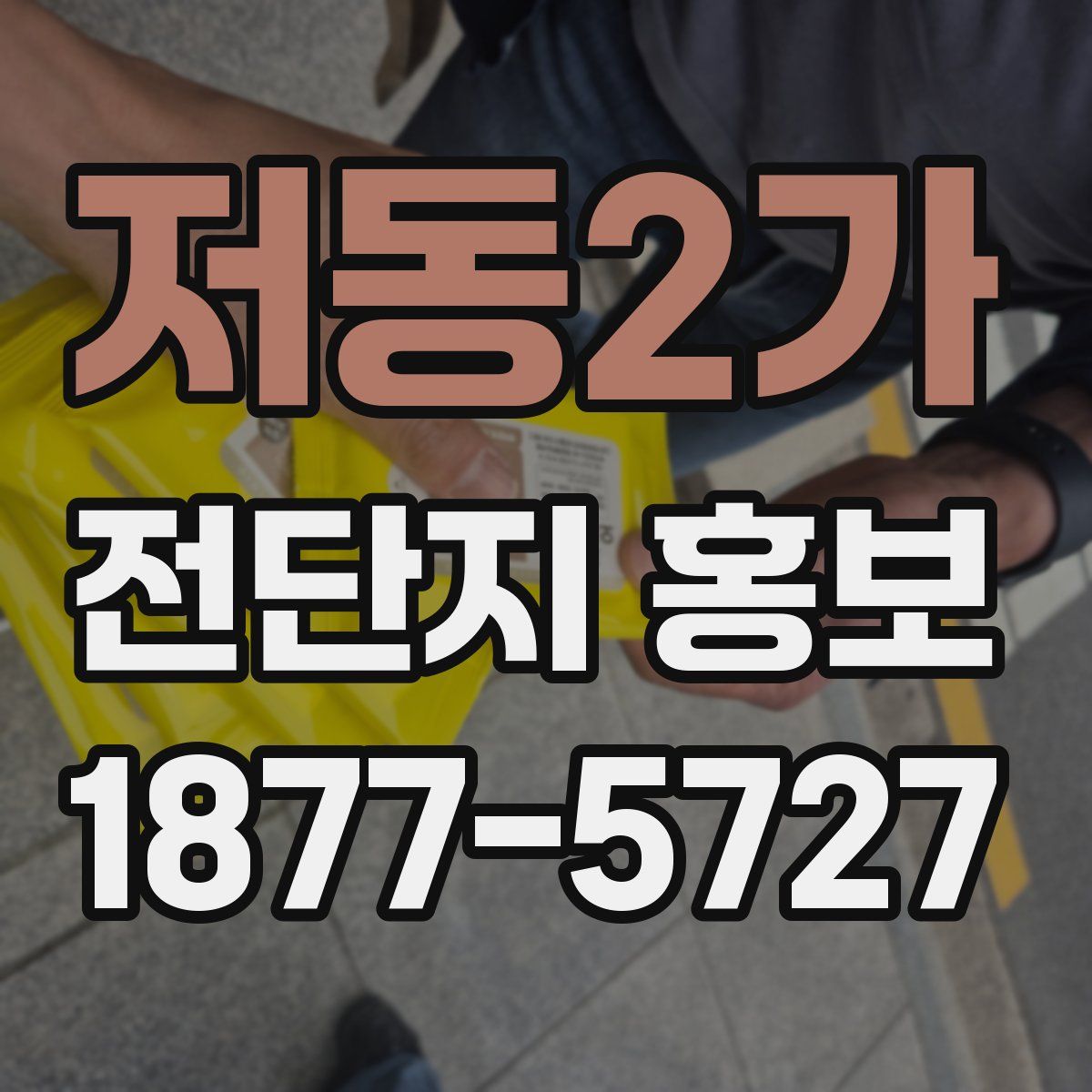 저동2가 전단지 홍보