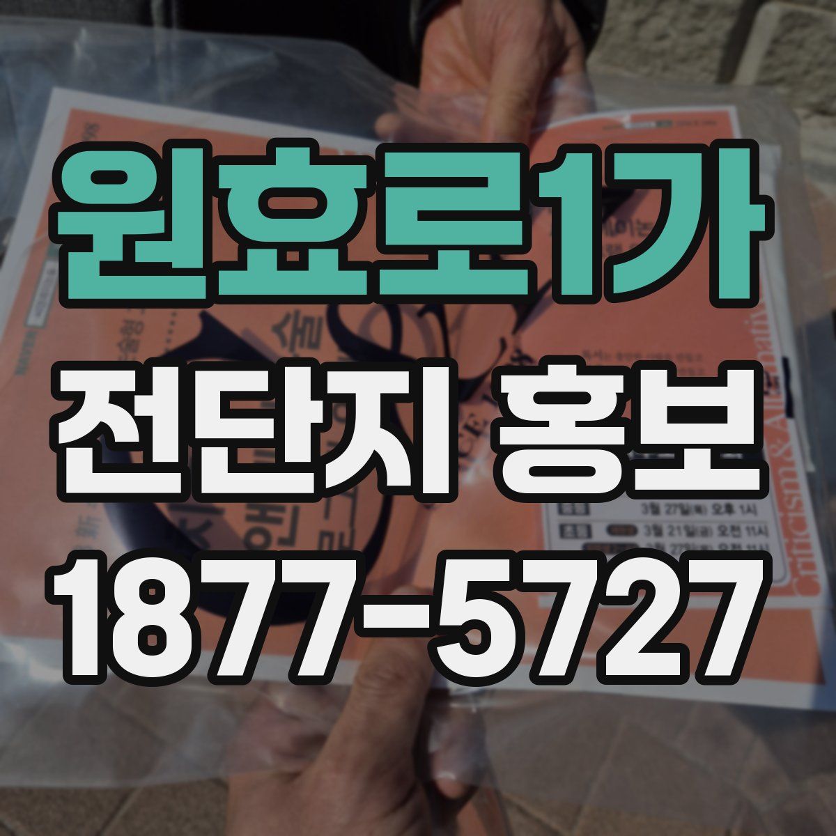 원효로1가 전단지 홍보