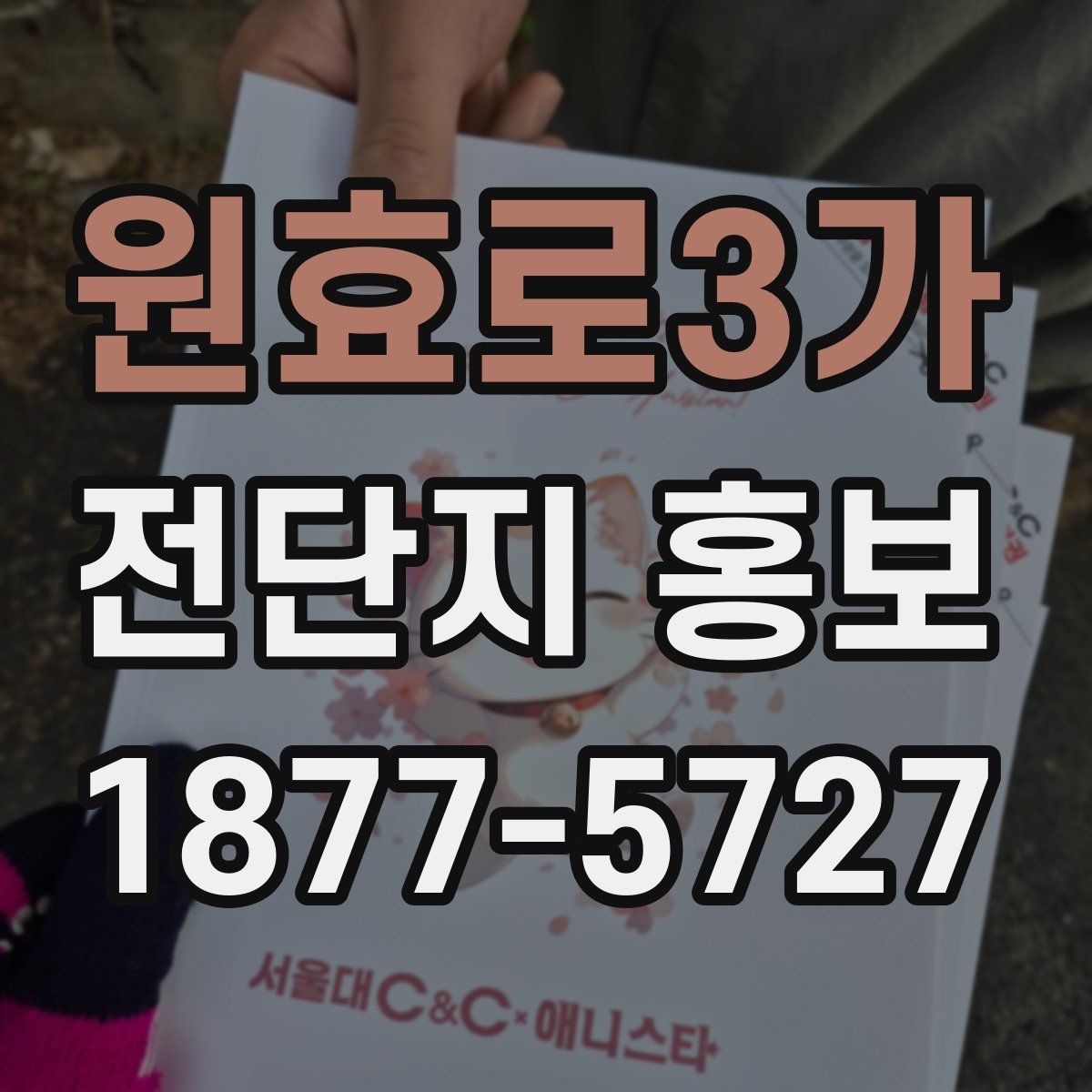 원효로3가 전단지 홍보